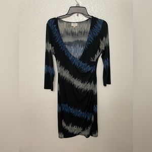 ECI Casual Knee Length Wrap Dress